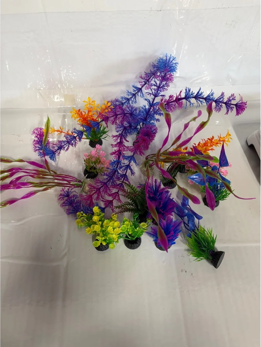 Ameliade Colorful Aquarium Plant Tank Decor Set